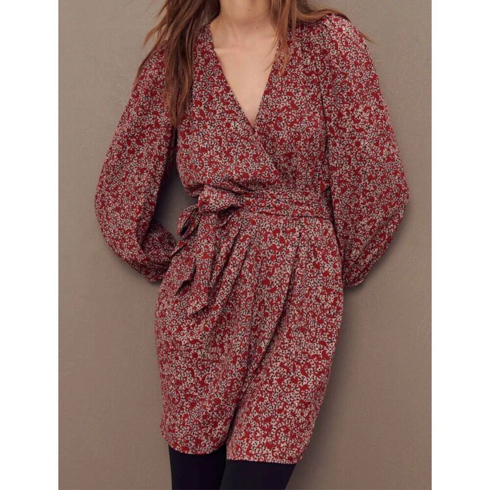 Ba&sh Floral Printed Camille Wrap Dress Size 2 - Picture 11 of 15